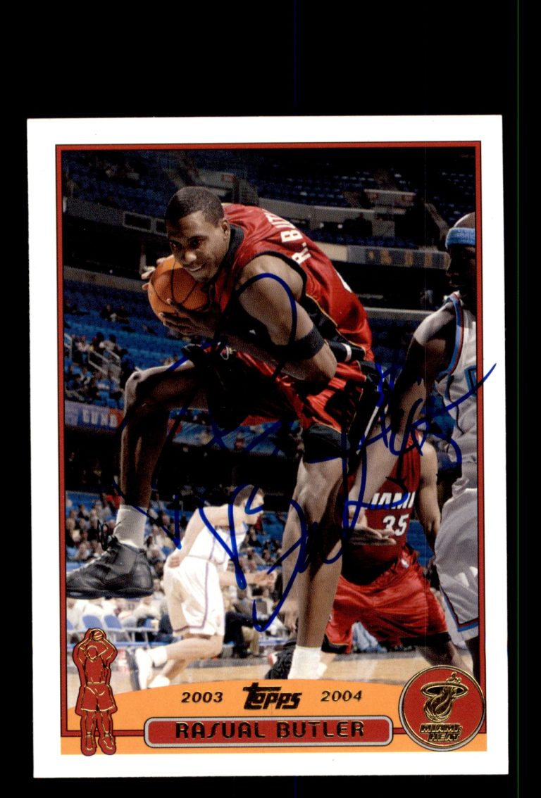 Signed Basketball Card Auto Rasual Butler 2003-04 Topps #102 Factory Set