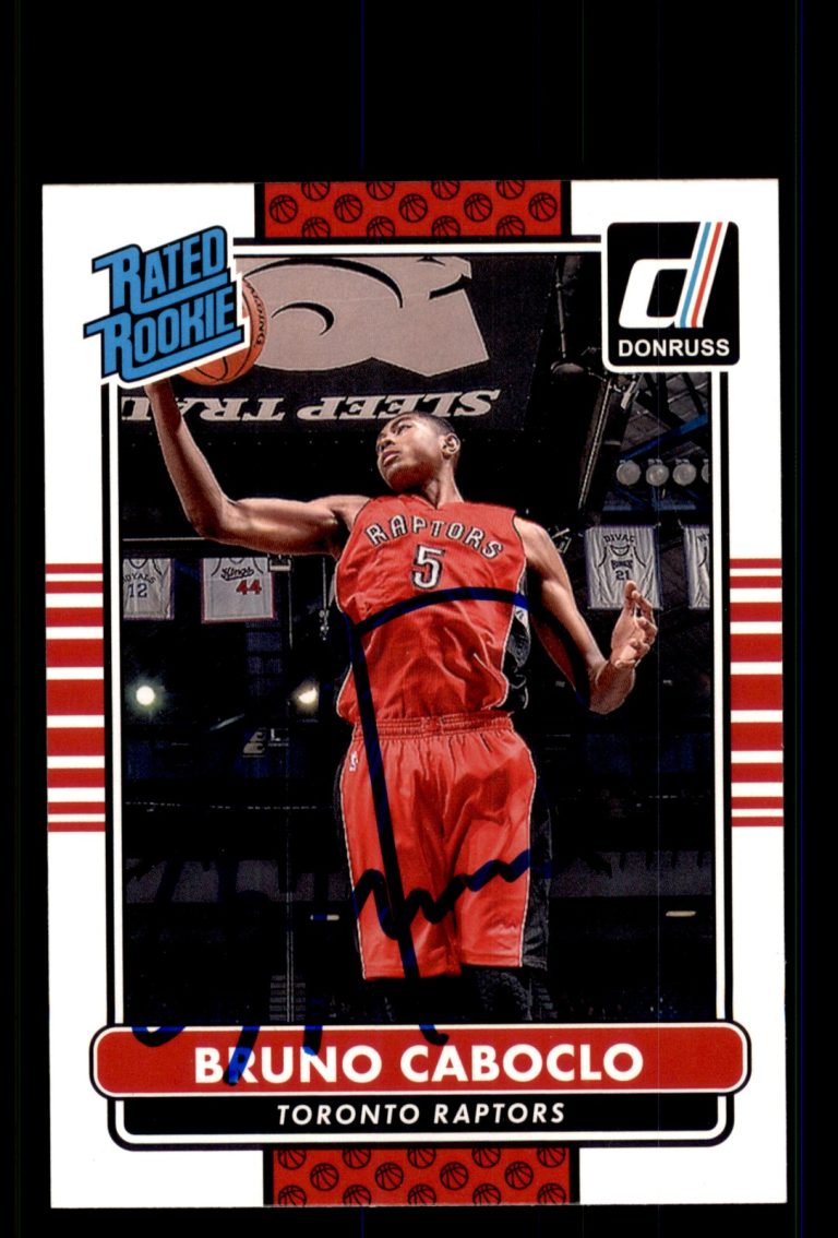 Signed Basketball Card Auto Bruno Caboclo 2014-15 Donruss #233 Toronto Raptors