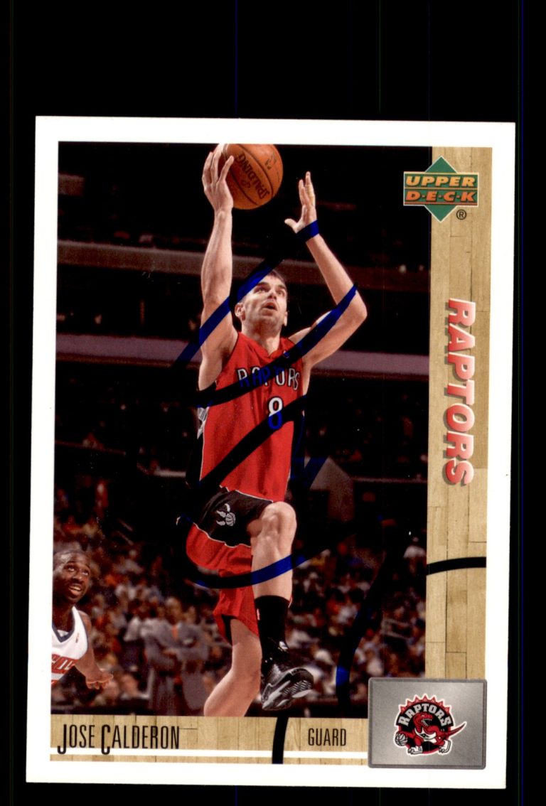 Signed Basketball Card Auto Jose Calderon 2008-09 Upper Deck Lineage #135