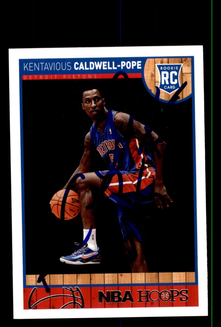 Signed Basketball Card Auto Kentavious Caldwell-Pope 2013-14 Hoops #268 Pistons