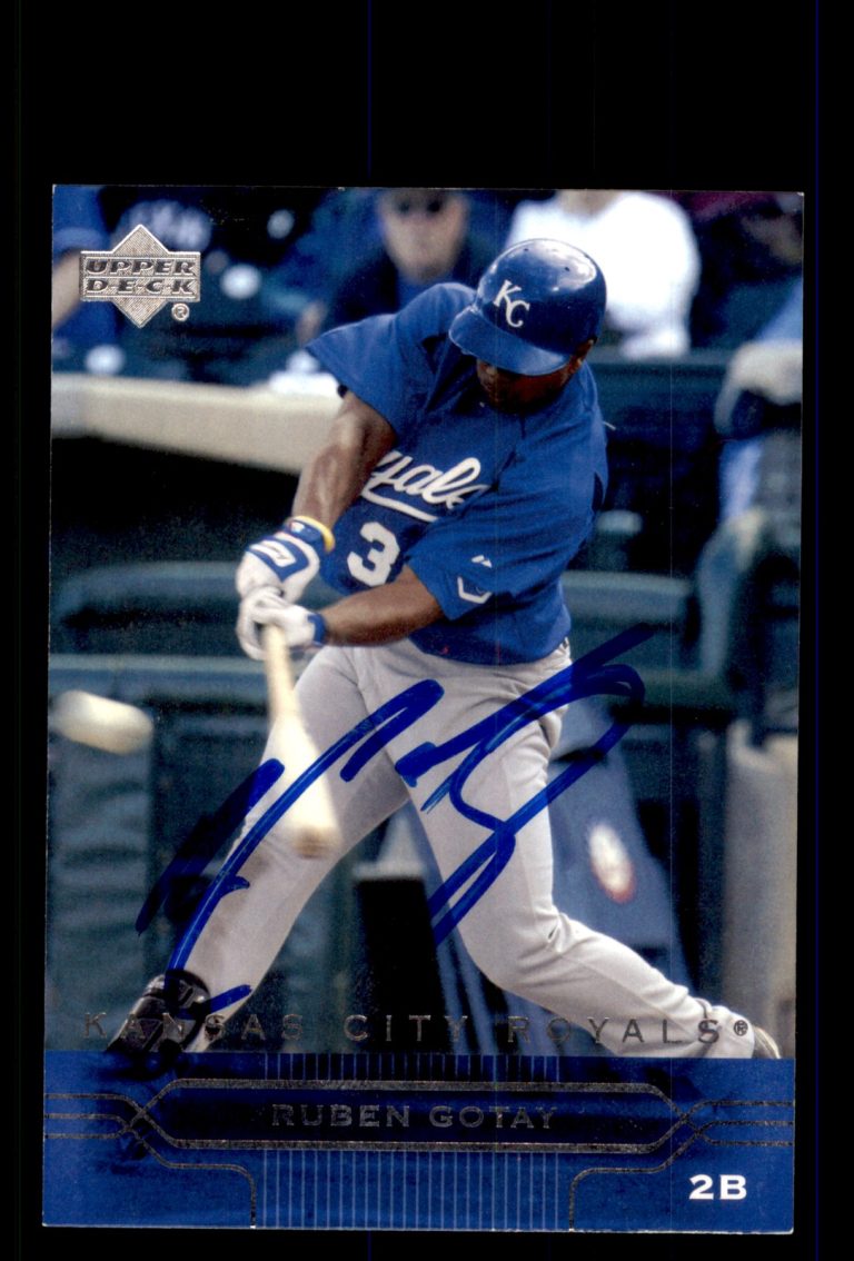 Signed Baseball Card Auto Ruben Gotay 2005 Upper Deck #356 Kansas City Royals