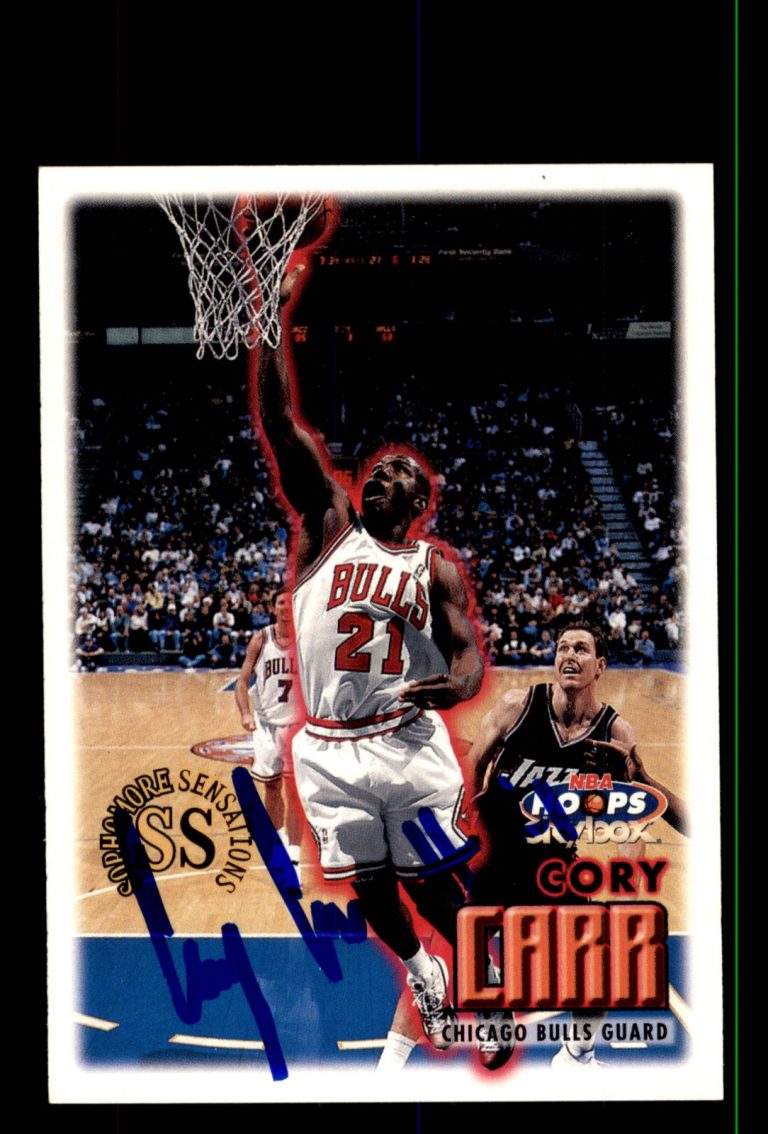 Signed Basketball Card Auto Cory Carr 1999-00 Hoops #144 Chicago Bulls