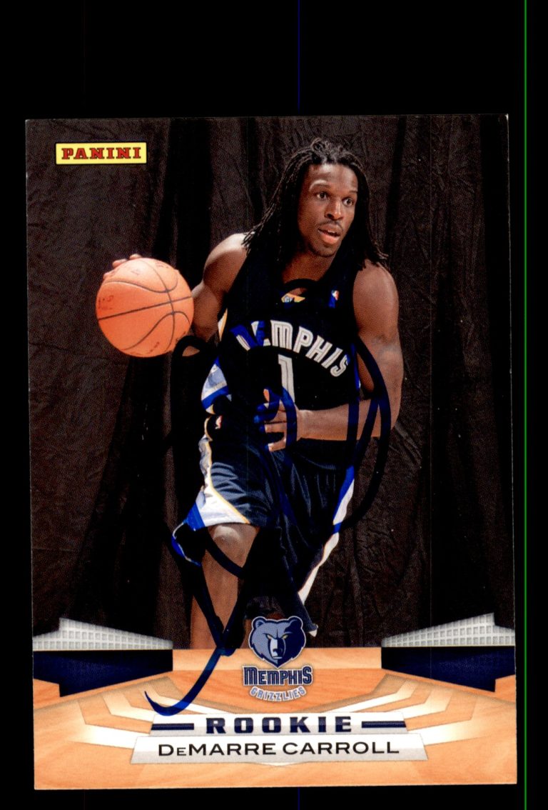 Signed Basketball Card Auto DeMarre Carroll 2009-10 Panini #327 Grizzlies