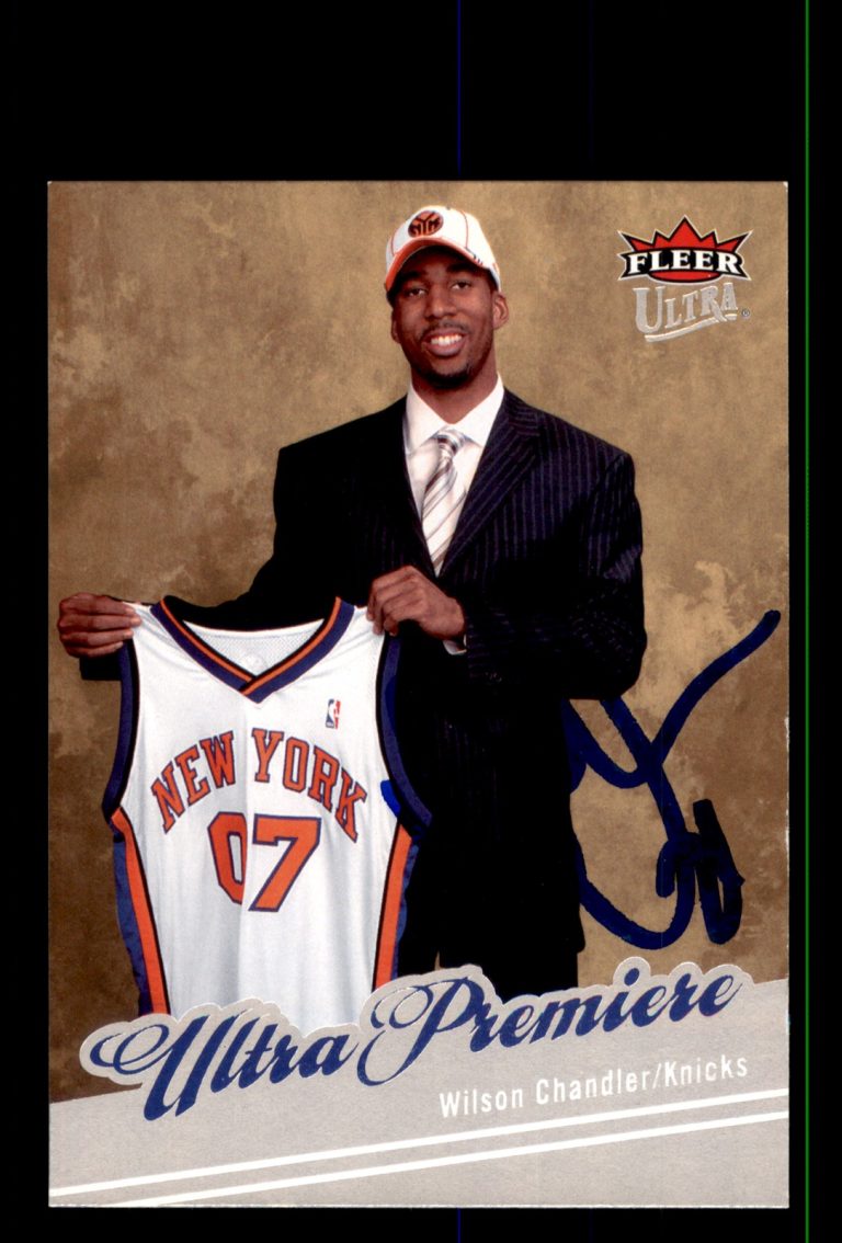 Signed Basketball Card Auto Wilson Chandler 2007-08 Ultra #210 New York Knicks
