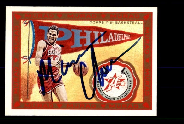 Signed Basketball Card Auto Maurice Cheeks 2008-09 Topps T-51 Murad #137 76ers