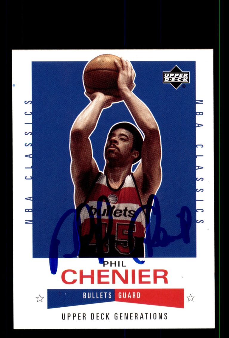 Signed Basketball Card Auto Phil Chenier 2002-03 Upper Deck Generations #159