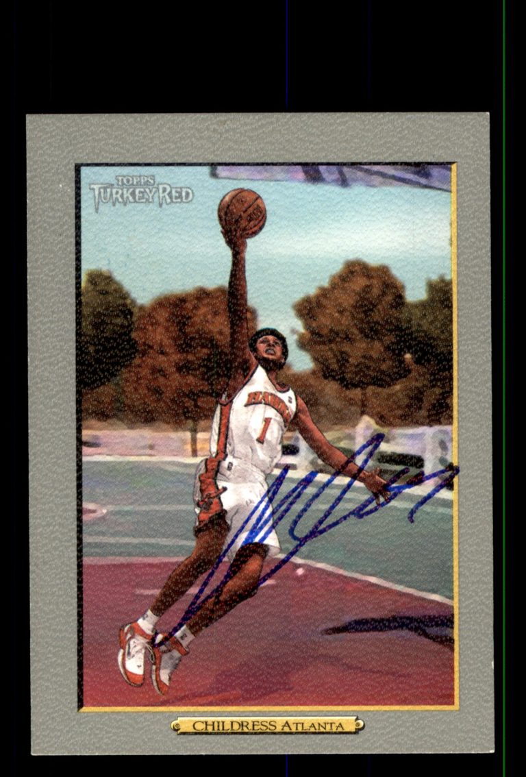 Signed Basketball Card Auto Josh Childress 2006-07 Topps Turkey Red #173 Hawks