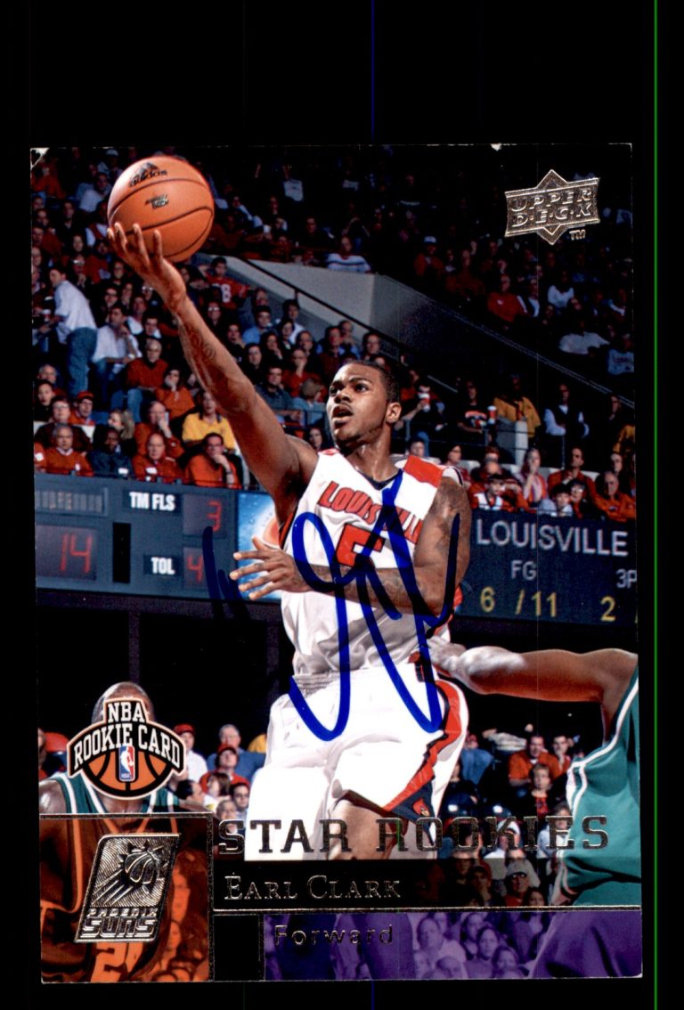 Signed Basketball Card Auto Earl Clark 2009-10 Upper Deck #232 Phoenix Suns