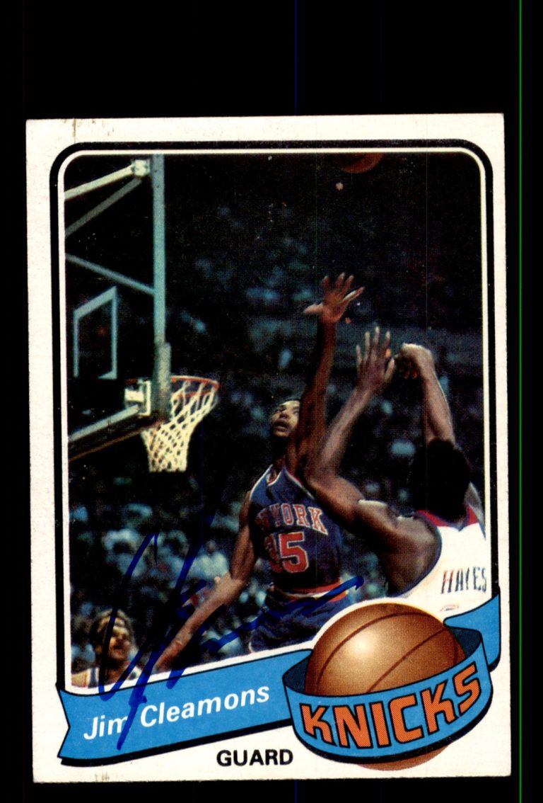 Signed Basketball Card Auto Jim Cleamons 1979-80 Topps #112 New York Knicks
