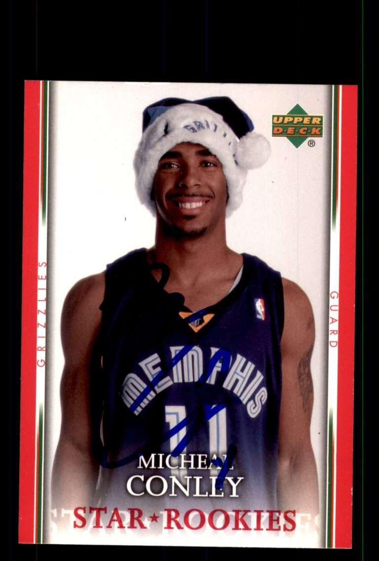 Signed Basketball Card Auto Mike Conley 2007-08 Upper Deck #SH-MC