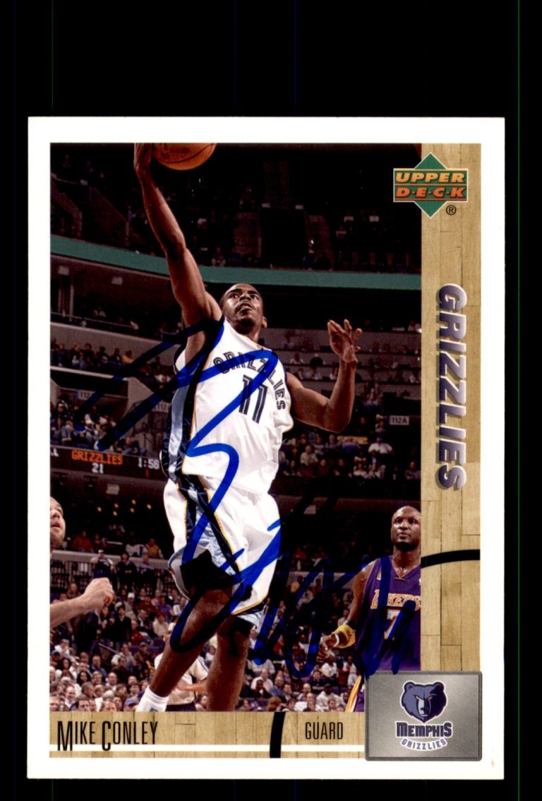 Signed Basketball Card Auto Mike Conley 2008-09 Upper Deck Lineage #196