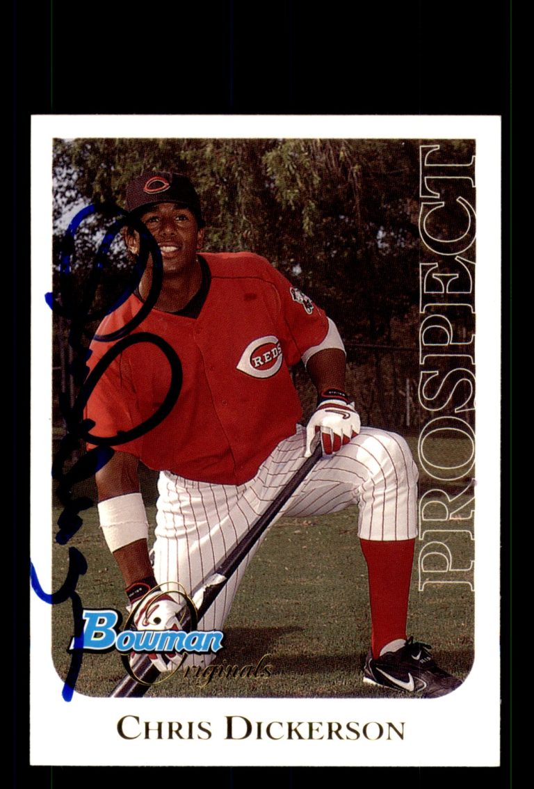 Signed Baseball Card Auto Chris Dickerson 2006 Bowman Originals #BO4 Reds