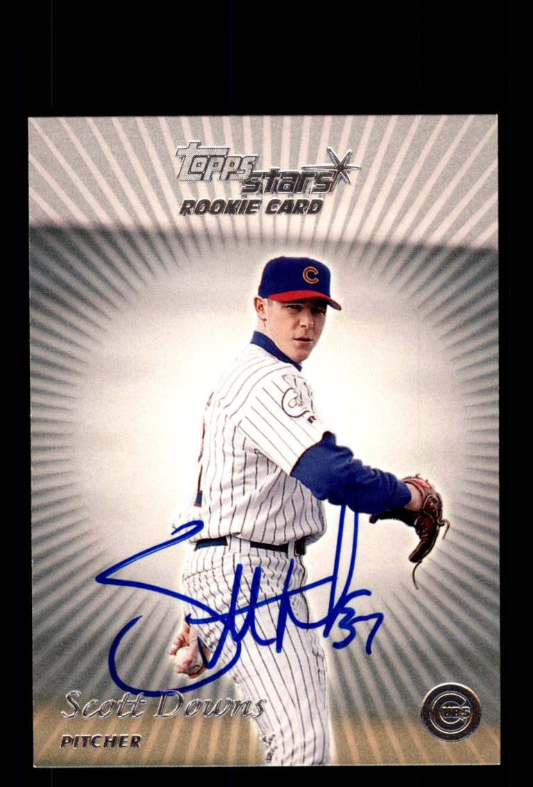 Signed Baseball Card Auto Scott Downs 2000 Topps Stars #149 Chicago Cubs