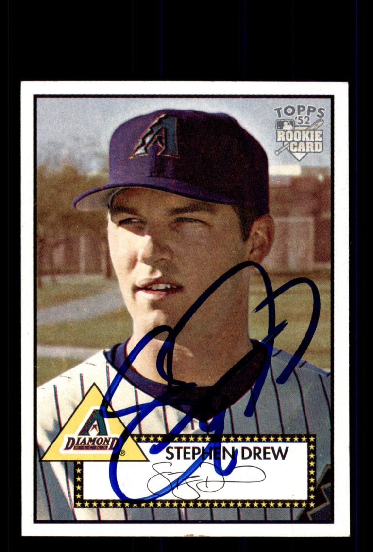 Signed Baseball Card Auto Stephen Drew 2006 Topps '52 Rookies #248 Diamondbacks