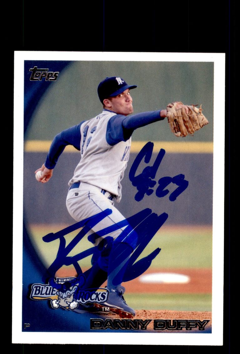 Signed Baseball Card Auto Danny Duffy 2010 Topps Pro Debut #281 Royals