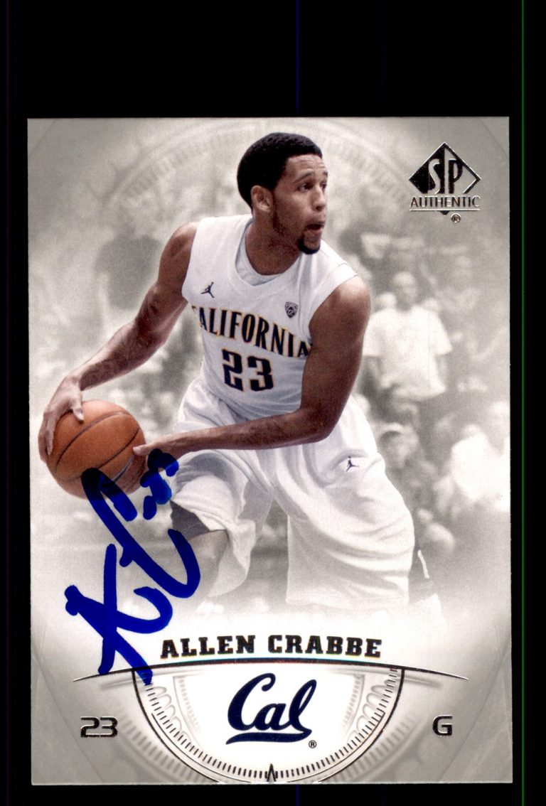 Signed Basketball Card Auto Allen Crabbe 2013-14 SP Authentic #47 Cal Bears