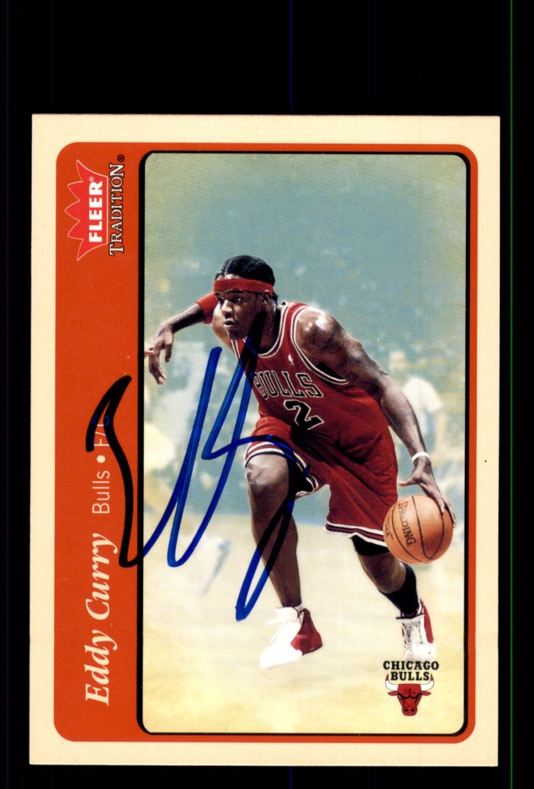 Signed Basketball Card Auto Eddy Curry 2004-05 Fleer Tradition #86 Chicago Bulls