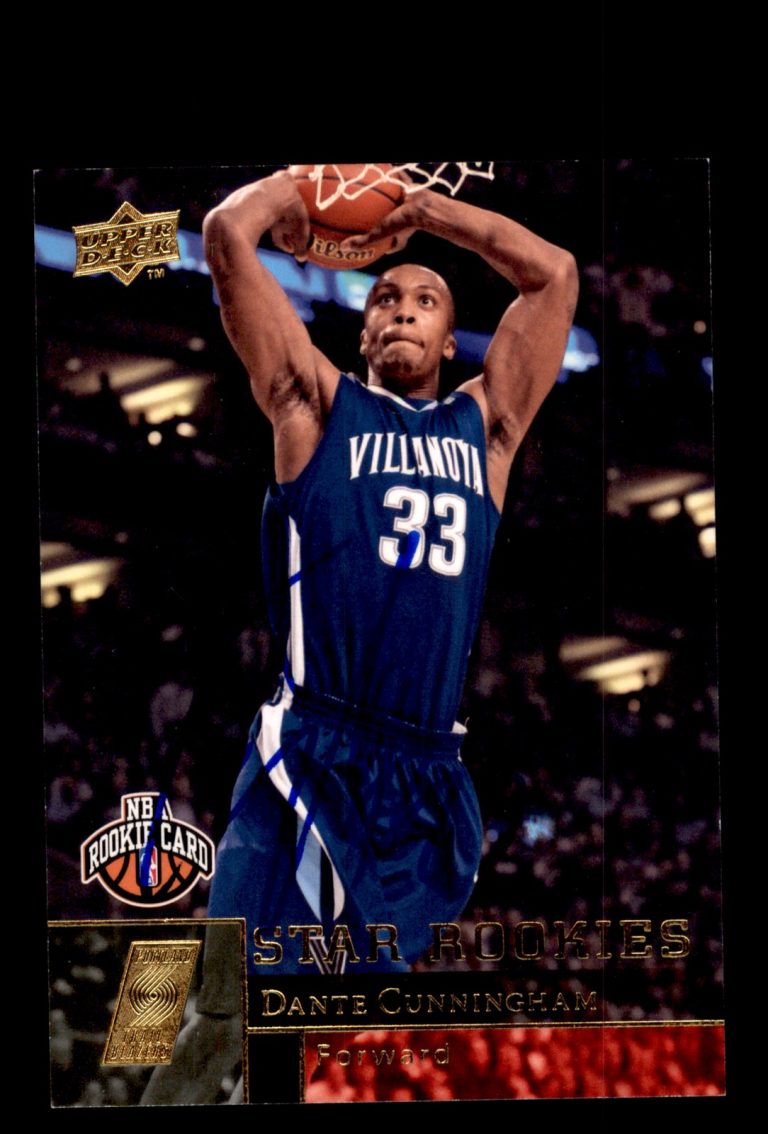 Signed Basketball Card Auto Dante Cunningham 2009-10 Upper Deck #212 Gold Name
