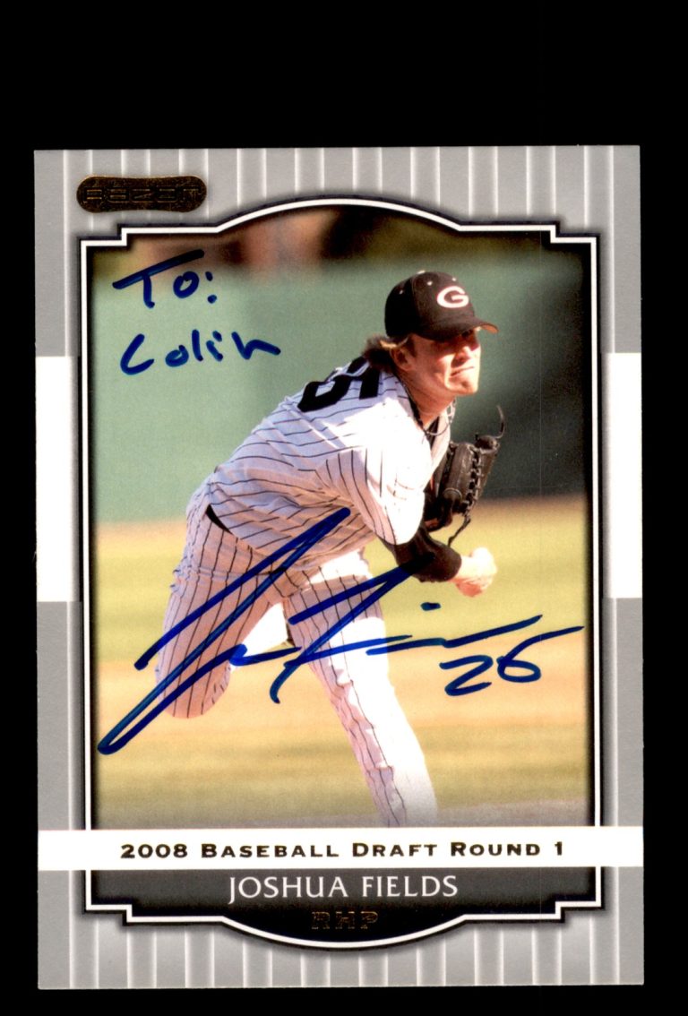 Signed Baseball Card Auto Josh Fields 2008 Razor #20 Seattle Mariners