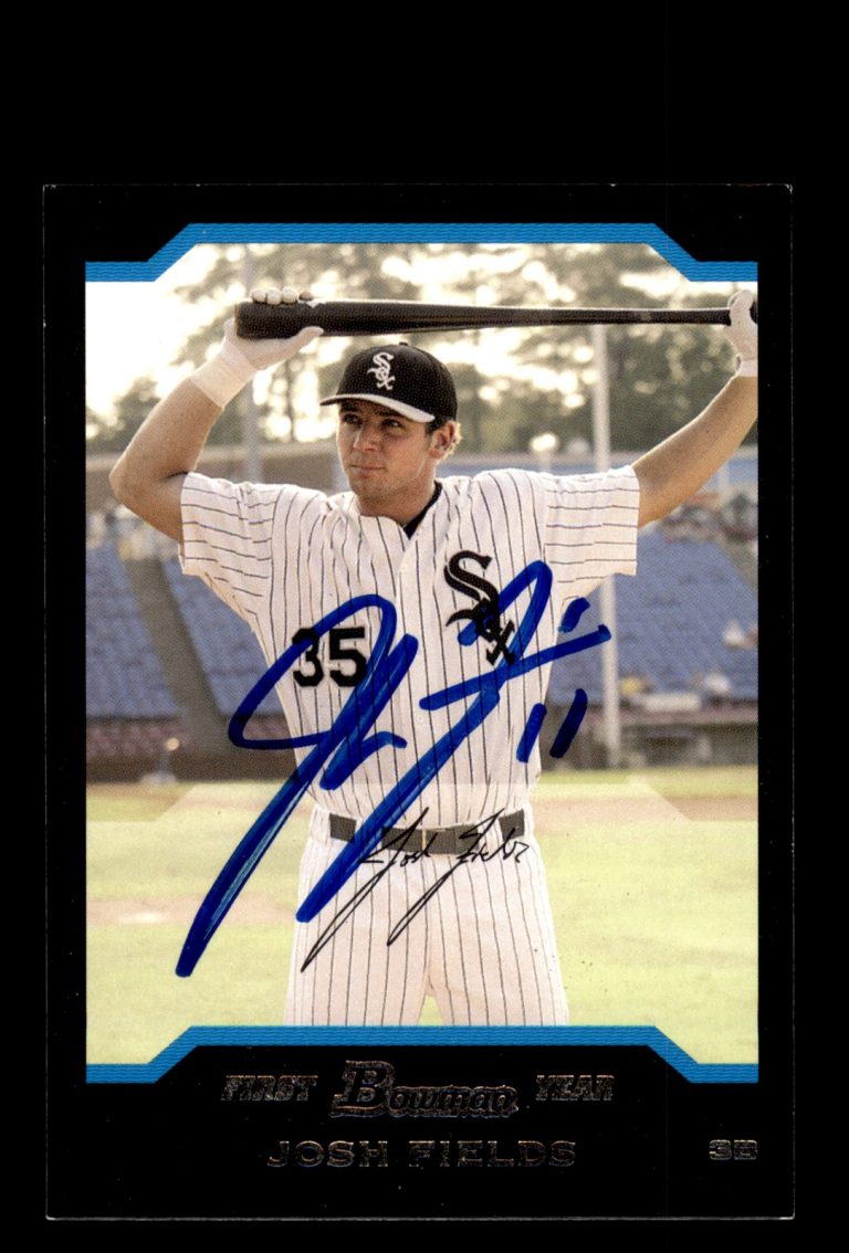 Signed Baseball Card Auto Josh Fields 2004 Bowman #BDP31 Chicago White Sox
