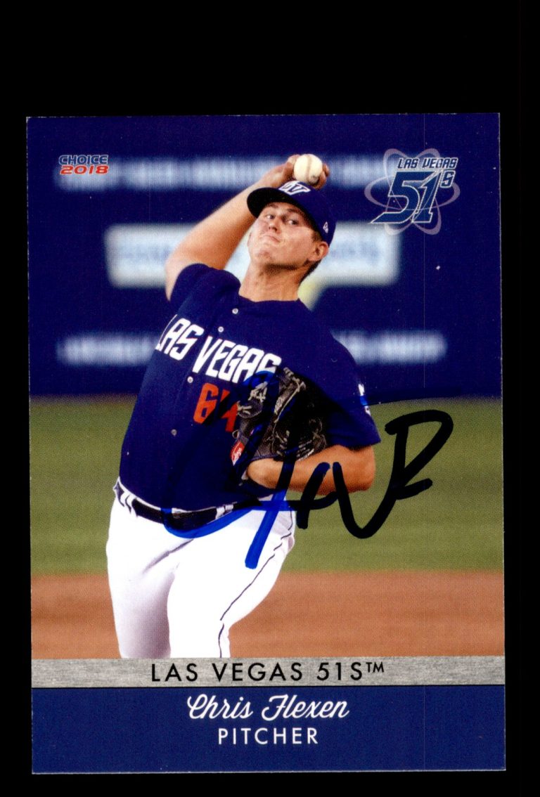 Signed Baseball Card Auto Chris Flexen 2018 Choice Las Vegas 51s