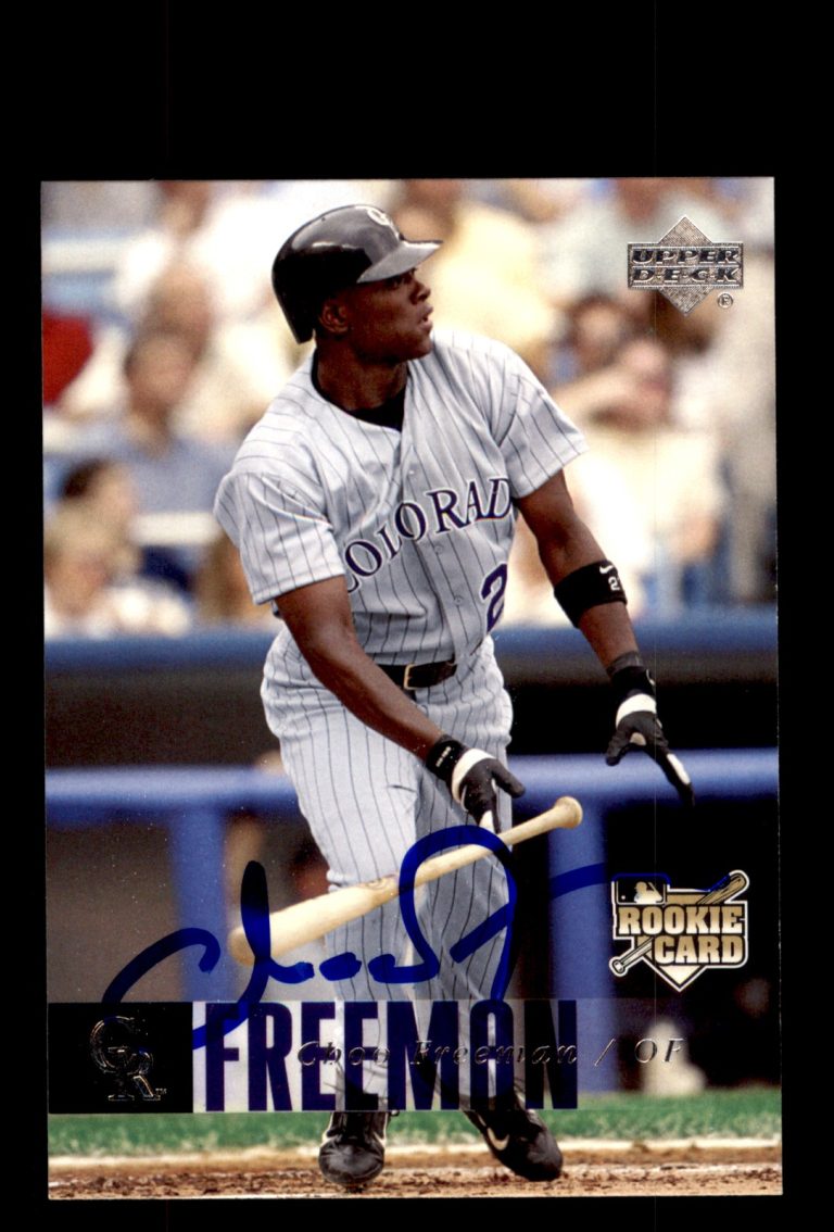 Signed Baseball Card Auto Choo Freeman 2006 Upper Deck #918 Colorado Rockies