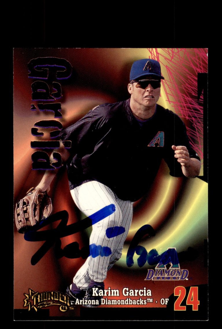 Signed Baseball Card Auto Karim Garcia 1998 Circa Thunder #94 Diamondbacks