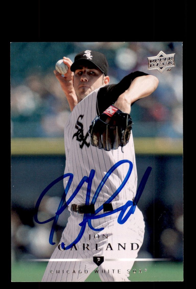 Signed Baseball Card Auto Jon Garland 2008 Upper Deck #282 Chicago White Sox