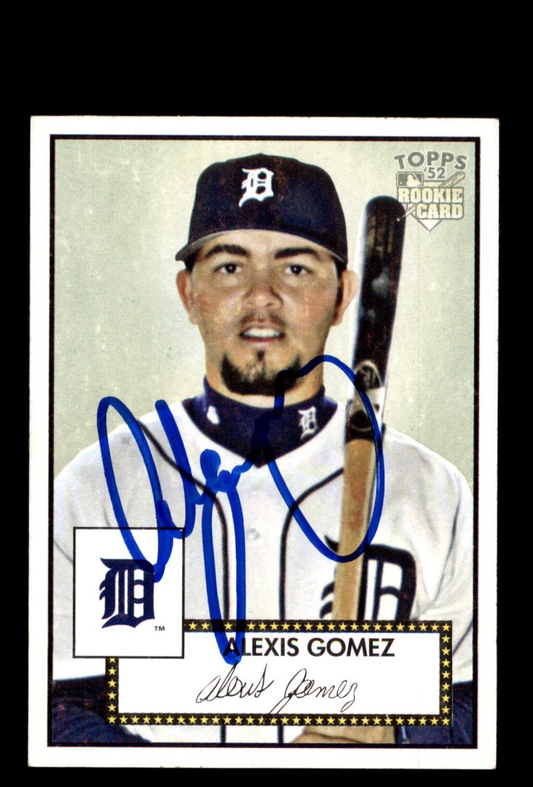 Signed Baseball Card Auto Alexis Gomez 2006 Topps '52 Rookies #244 Tigers