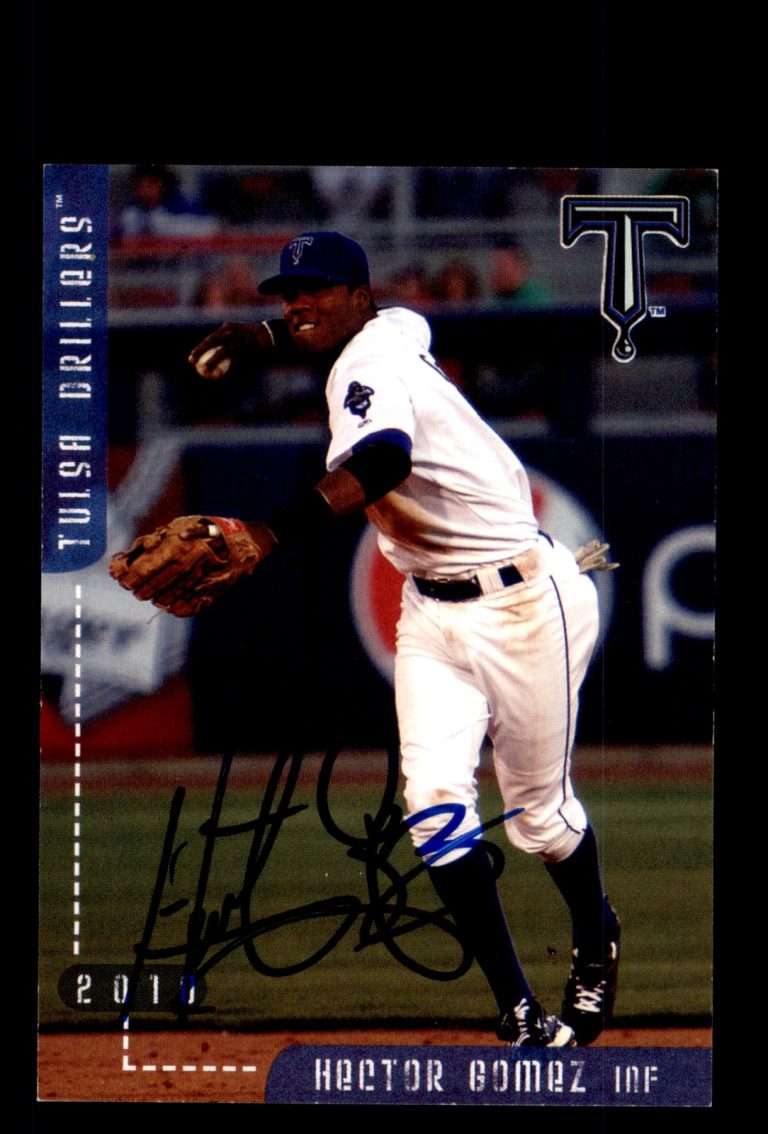 Signed Baseball Card Auto Hector Gomez 2010 Grandstand Tulsa Drillers
