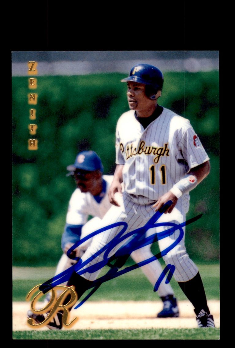 Signed Baseball Card Auto Jose Guillen 1997 Zenith #50 Pittsburgh Pirates