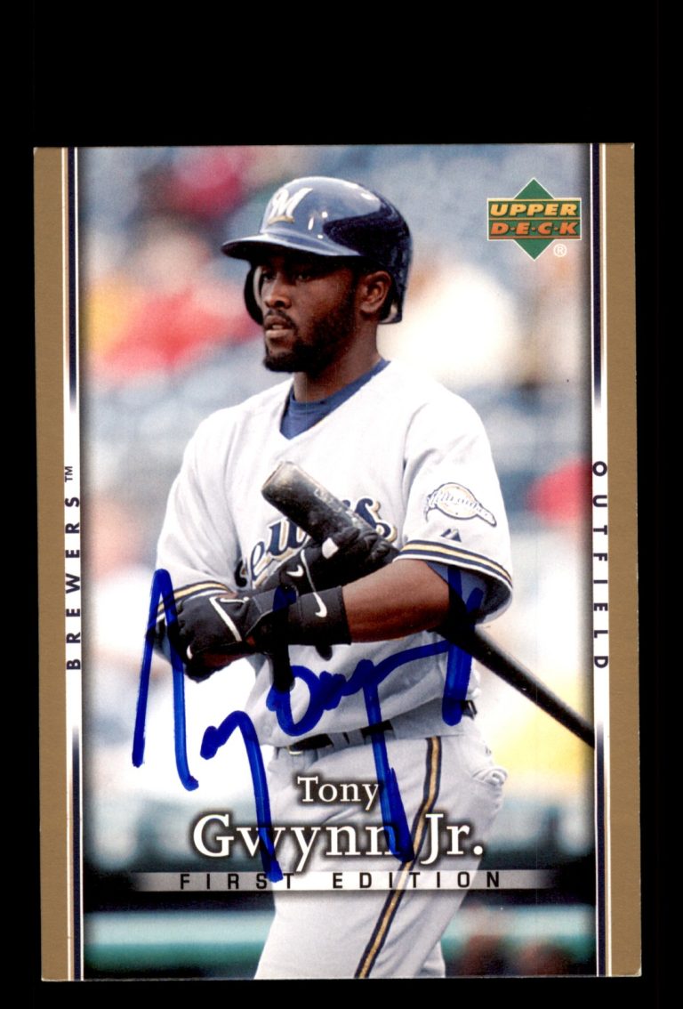 Signed Baseball Card Auto Tony Gwynn Jr. 2007 Upper Deck First Edition #237