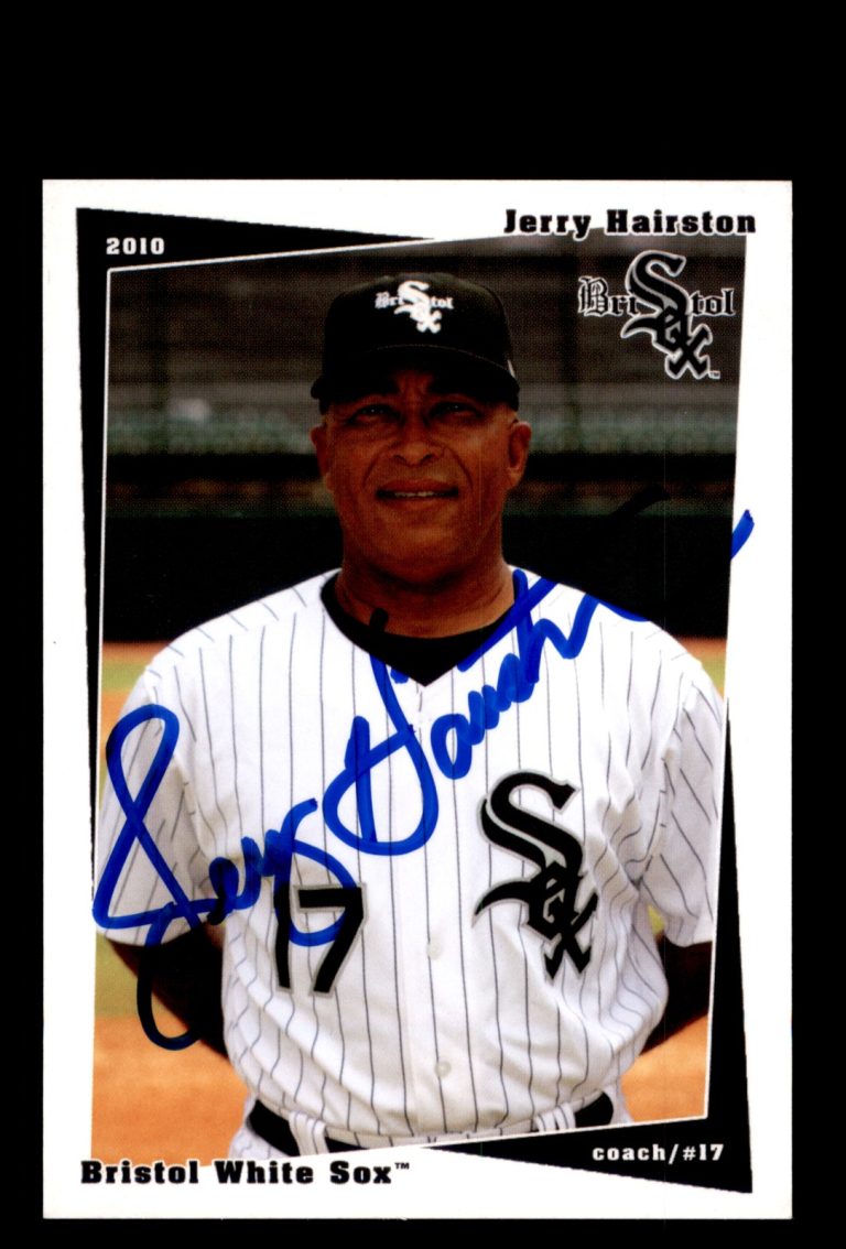 Signed Baseball Card Auto Jerry Hairston 2010 Grandstand Bristol White Sox