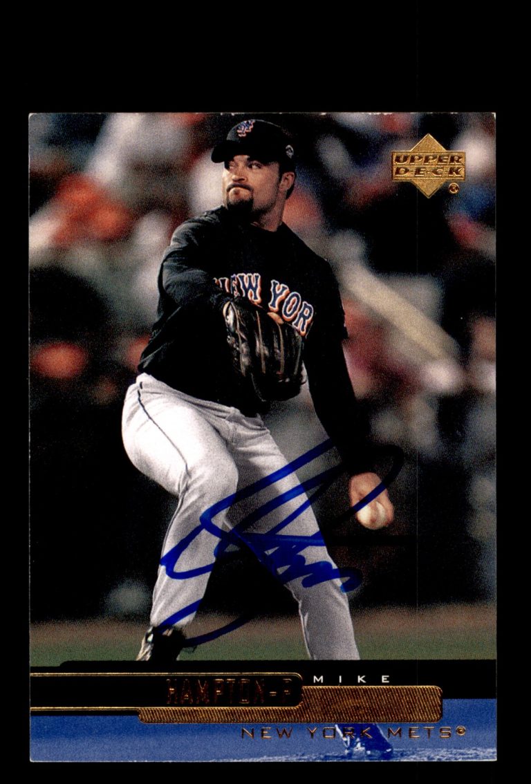 Signed Baseball Card Auto Mike Hampton 2000 Upper Deck #436 New York Mets