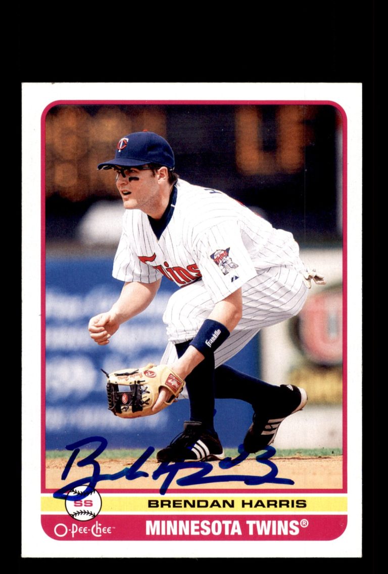 Signed Baseball Card Auto Brendan Harris 2009 O-Pee-Chee #369 Minnesota Twins