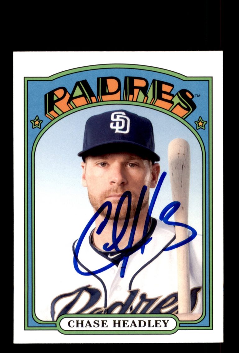 Signed Baseball Card Auto Chase Headley 2013 Topps Archives #45 San Diego Padres