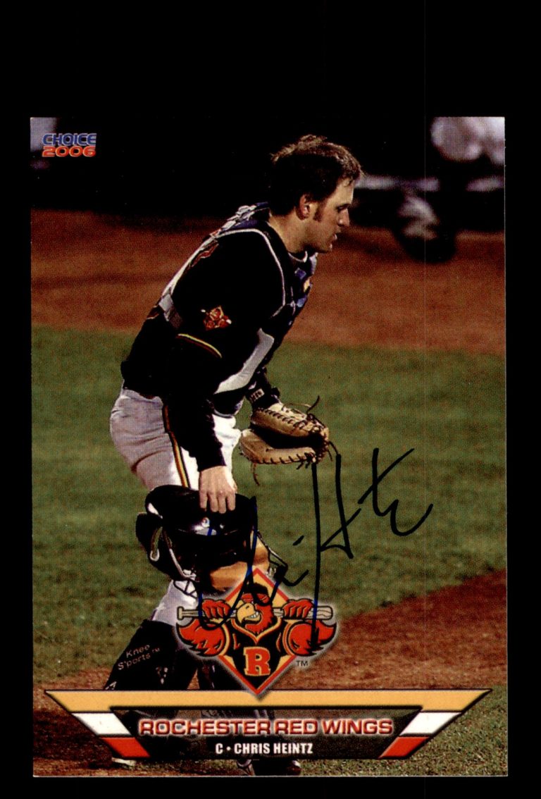 Signed Baseball Card Auto Chris Heintz 2006 Choice Rochester Red Wings