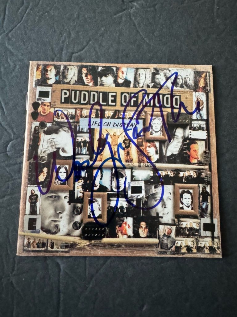 PUDDLE OF MUDD WESLEY SCANTLIN  SIGNED CD LIFE ON DISPLAY JSA AUTOGRAPHED WES