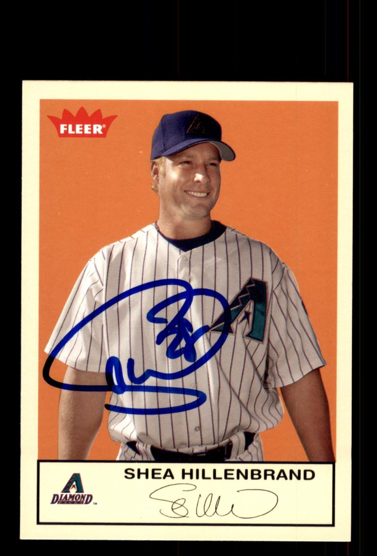 Signed Baseball Card Auto Shea Hillenbrand 2005 Fleer Tradition #123