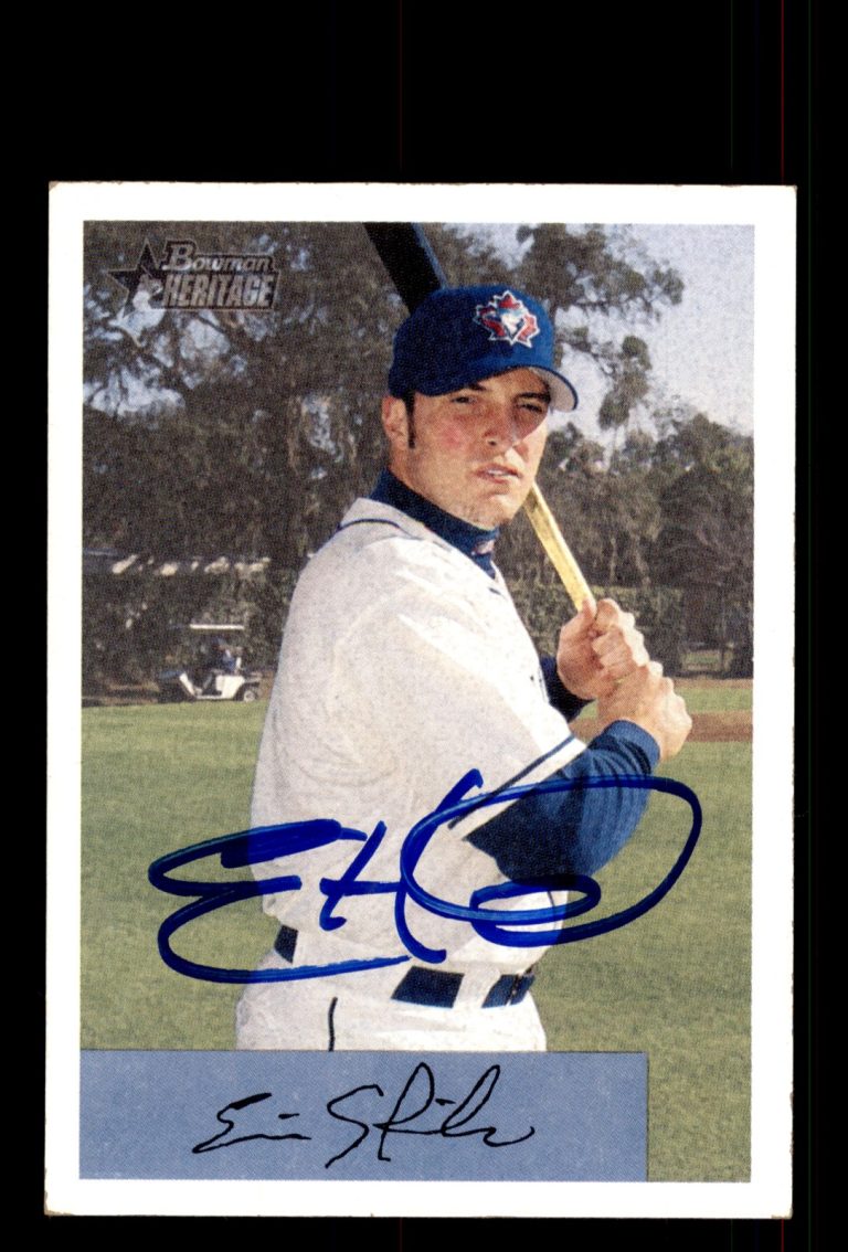 Signed Baseball Card Auto Eric Hinske 2002 Bowman Heritage #272 Blue Jays