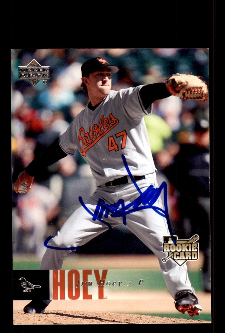 Signed Baseball Card Auto Jim Hoey 2006 Upper Deck #1020 Baltimore Orioles