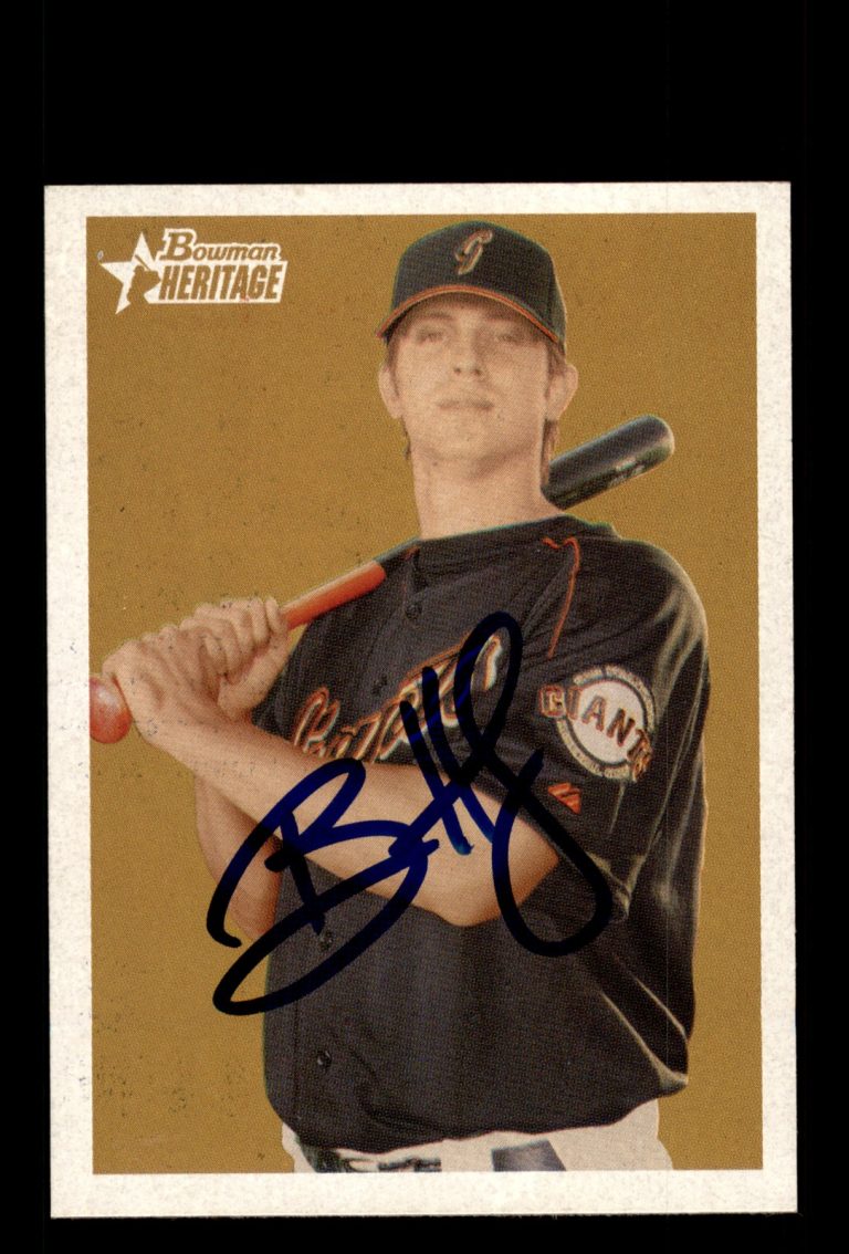 Signed Baseball Card Auto Brian Horwitz 2006 Bowman Heritage #BHP57 Giants