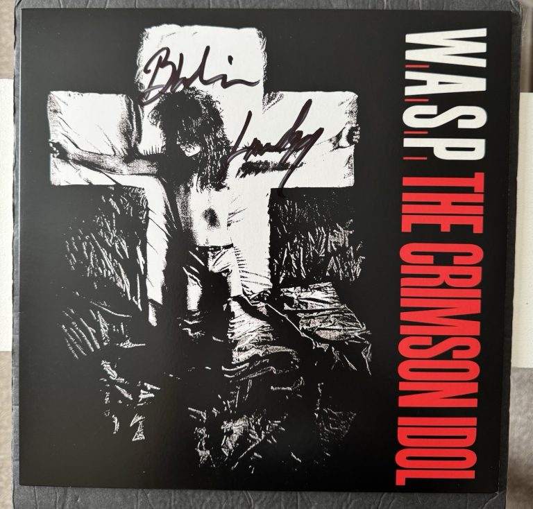 WASP SIGNED BLACKIE LAWLESS VINYL THE CRIMSON IDOL AUTOGRAPHED JSA COA RECORD LP