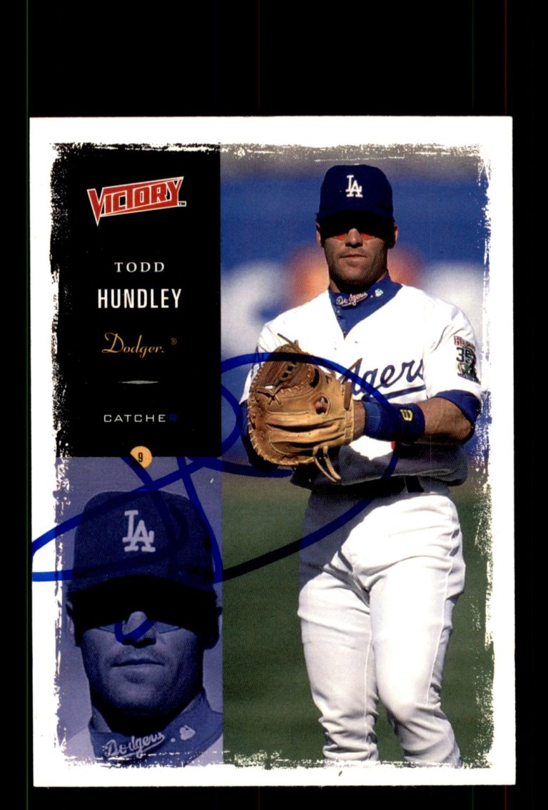 Signed Baseball Card Auto Todd Hundley 2000 Upper Deck Victory #117 Dodgers