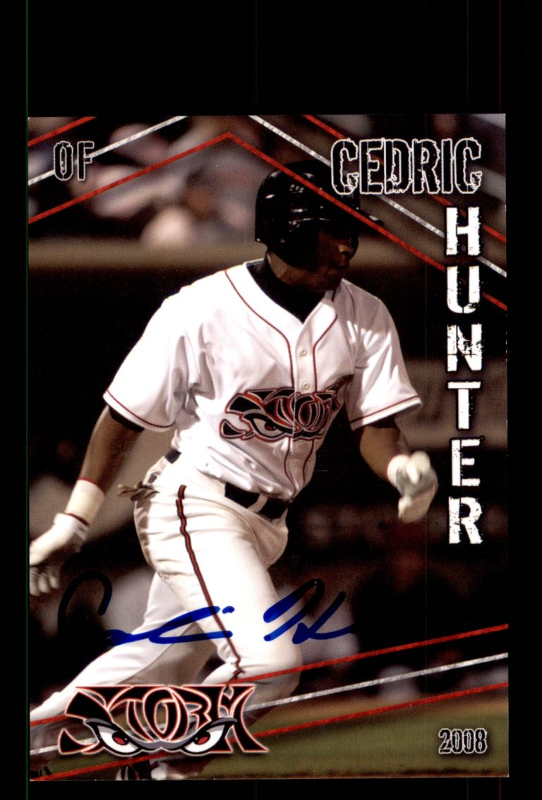 Signed Baseball Card Auto Cedric Hunter 2008 Grandstand Lake Elsinore Storm