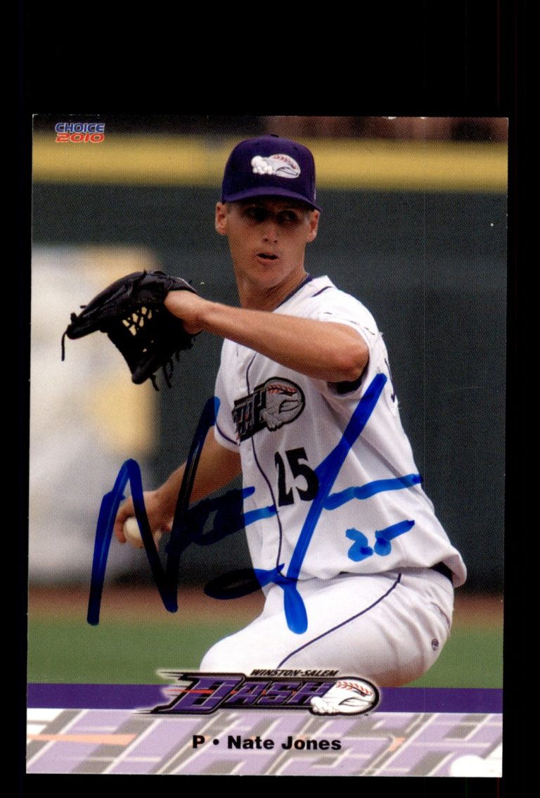Signed Baseball Card Auto Nate Jones 2010 Choice Winston-Salem Dash