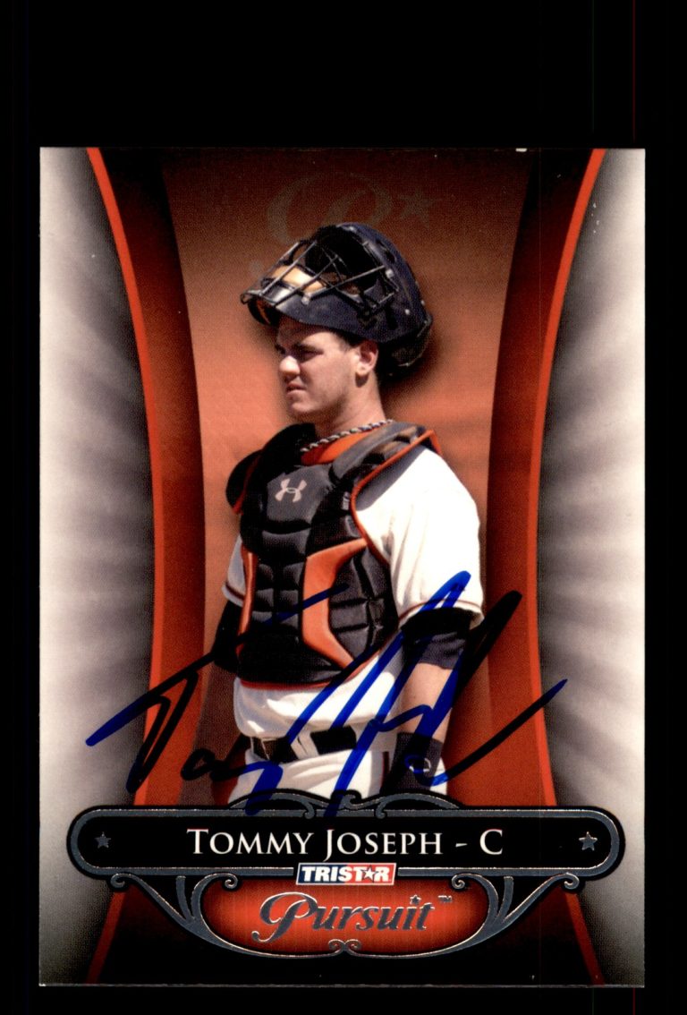 Signed Baseball Card Auto Tommy Joseph 2010 TriStar Pursuit #22