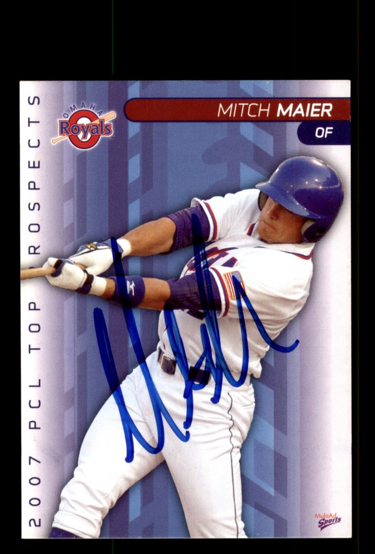 Signed Baseball Card Auto Mitch Maier 2007 Pacific Coast League Top Prospects