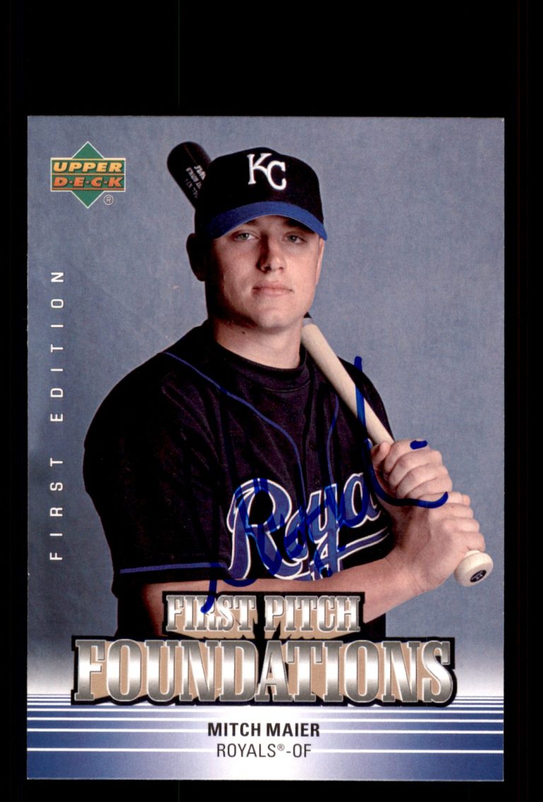 Signed Baseball Card Auto Mitch Maier 2007 Upper Deck First Edition #FPF-MM