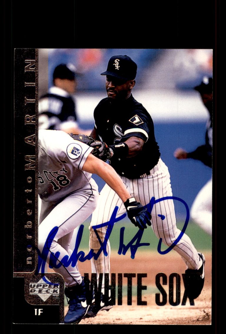 Signed Baseball Card Auto Norberto Martin 1998 Upper Deck #328 Chicago White Sox